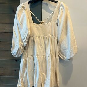 Petal & Pup Cream Puff Sleeve Blouse